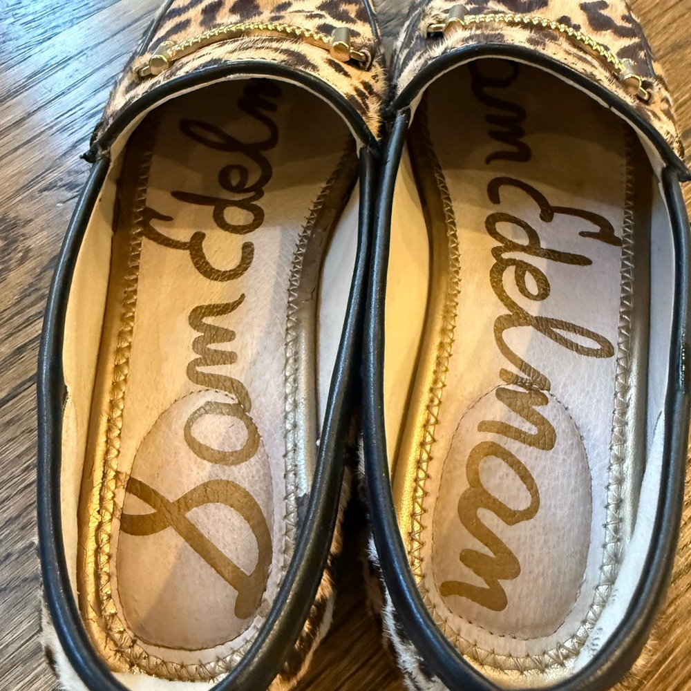 Sam Edelman Leopard-Print Loafers in Brown and Black - Picture 3 of 5